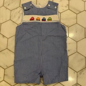 On hold for @afontaine8 - do not purchase - Petit Bebe smocked cars jon jon 2t